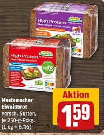 Mestemacher Eiweißbrot - Hochwertiges Proteinbrot in verschiedenen Sorten