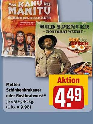 Metten Schinkenkrakauer oder Rostbratwurst 450 g-Pckg.