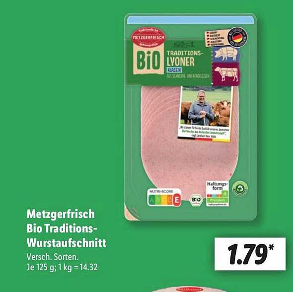 Metzgerfrisch Bio Traditions-Wurstaufschnitt