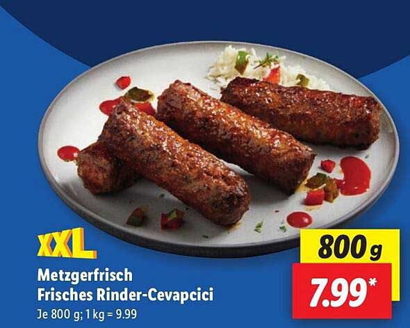 Metzgerfrisch Frisches Rinder-Cevapcici