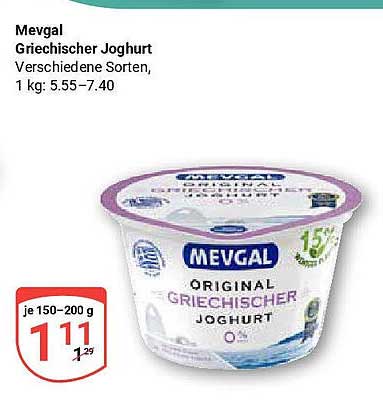 Mevgal Griechischer Joghurt - Verschiedene Sorten, 150-200 g