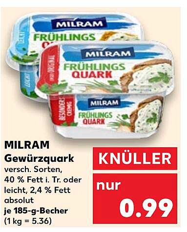 MILRAM Gewürzquark - Frisch und lecker für jede Gelegenheit