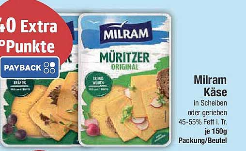 Milram Käse in Scheiben oder gerieben 150g