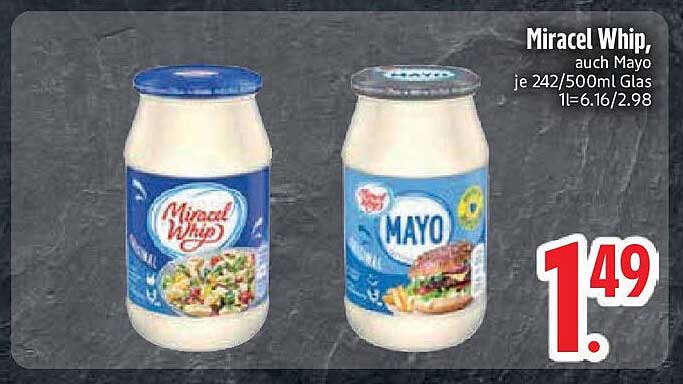 Miracle Whip, auch Mayo 242/500ml Glas