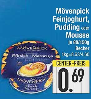 Mövenpick Feinjoghurt, Pudding oder Mousse je 80/150g Becher