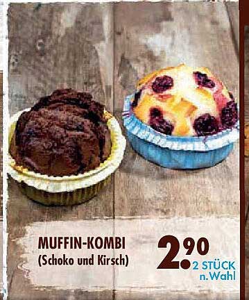 MUFFIN-KOMBI (Schoko und Kirsch)