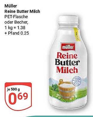 Müller Reine Butter Milch 500g