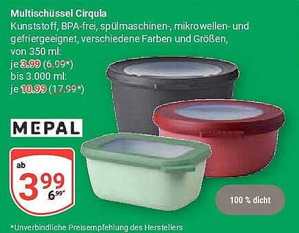 Multischüssel Cirqua – Vielseitige Aufbewahrungslösung