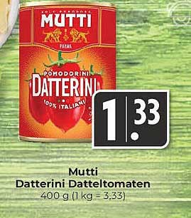 Mutti Datterini Datteltomaten 400 g