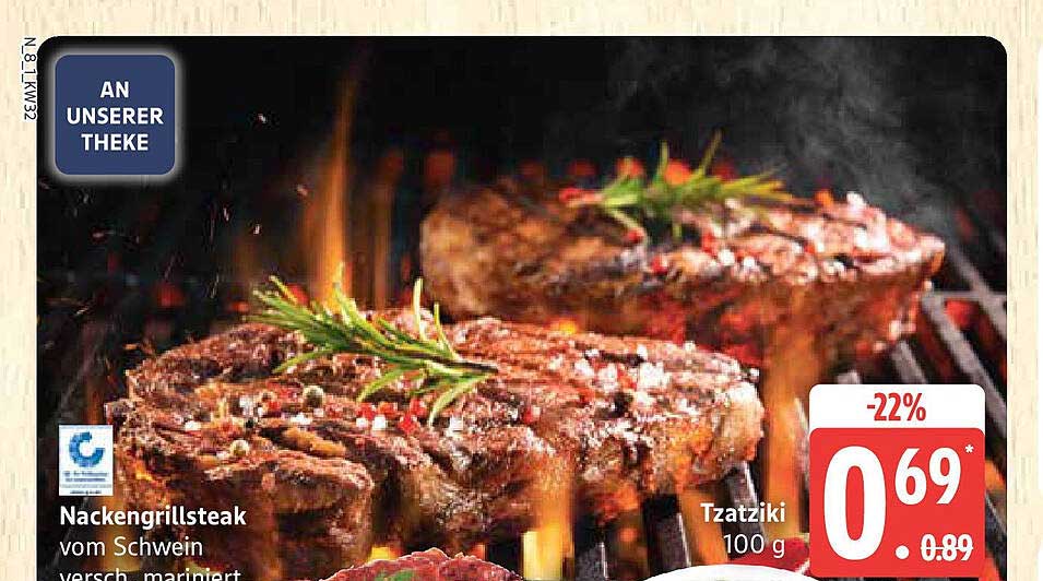 Nacken-grillsteaks vom Schwein – vielseitig und lecker!