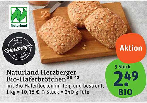 Naturland Herzberger Bio-Haferbrötchen