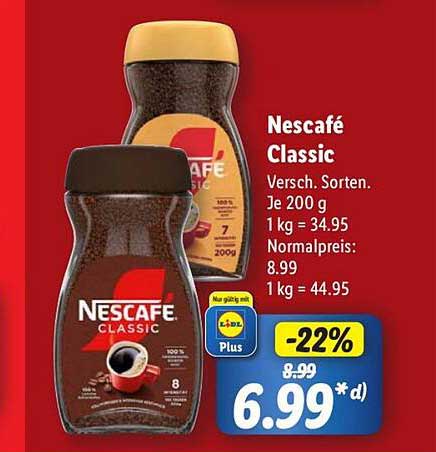 Nescafé Classic - Verschiedene Sorten, 200 g