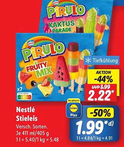 Nestlé Pirulo Stieleis – Vielfältiger Genuss zum Sparpreis