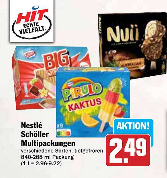 Nestlé Schöller Multipackungen - verschiedene Sorten, tiefgefroren