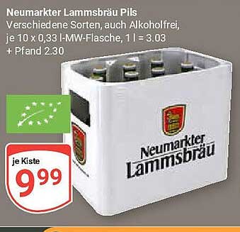 Neumarker Lammsbräu Pils – Kiste mit 10 Flaschen