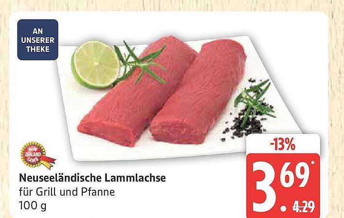 Neuseeländische Lammlachse für Grill und Pfanne 100 g