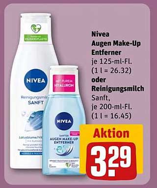 Nivea Augen Make-Up Entferner und Reinigungsmilch