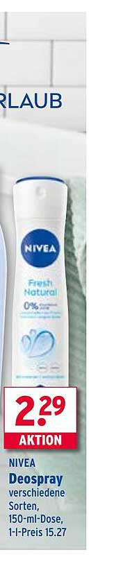 NIVEA Deospray verschiedene Sorten, 150-ml-Dose