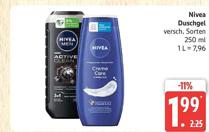 Nivea Duschgel - verschiedene Sorten 250 ml