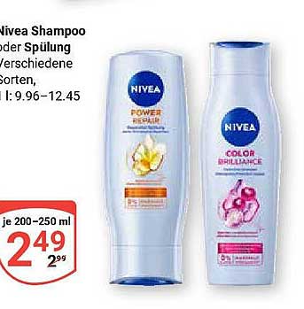 Nivea Shampoo oder Spülung - Verschiedene Sorten