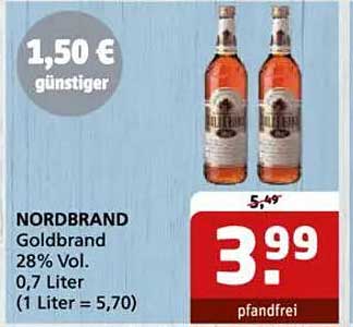 NORDBRAND Goldbrand 28% Vol. 0,7 Liter