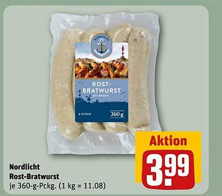Nordlicht Rost-Bratwurst, je 360-g-Pckg.