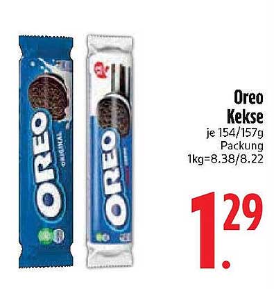 Oreo Kekse je 154/157g