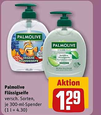Palmolive Flüssigseife - verschiedene Sorten, je 300-ml-Spender