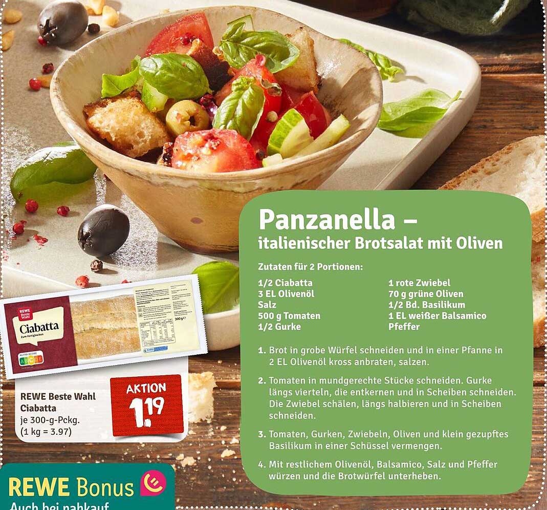 Panzanella – italienischer Brotsalat mit Oliven