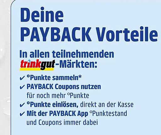 PAYBACK Vorteile bei trinkgut