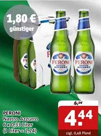 PERONI Nastro Azzurro 6 x 0,33 Liter