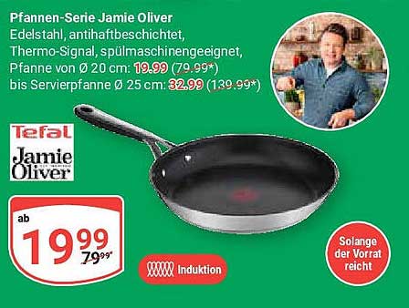 Pfannen-Serie Jamie Oliver - Edelstahl, antihaftbeschichtet