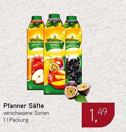 Pfanner Säfte - verschiedene Sorten 1L Packung