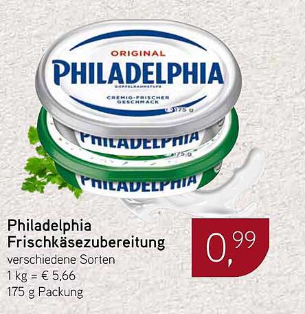 Philadelphia Frischkäsezubereitung verschiedene Sorten 175 g