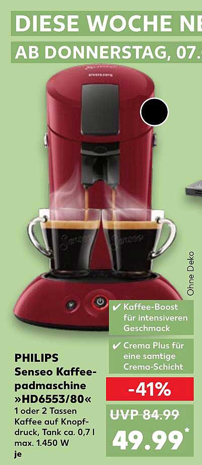 PHILIPS Senseo Kaffeemaschine »HD6553/80«