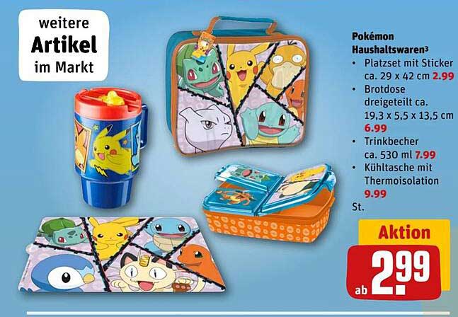 Pokémon Haushaltswaren – Platzset mit Sticker für nur 2,99 €