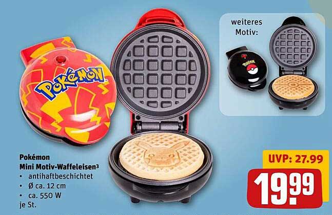 Pokémon Mini Motiv-Waffeleisen