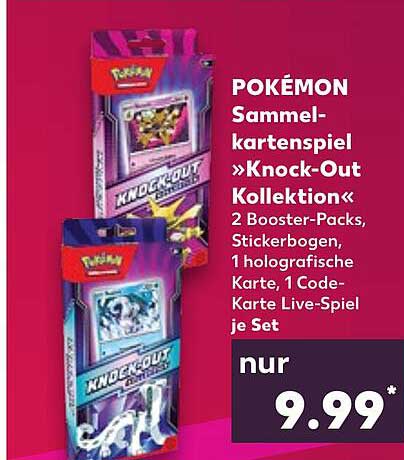 POKÉMON Sammelkarten-Spiel »Knock-Out Kollektion«