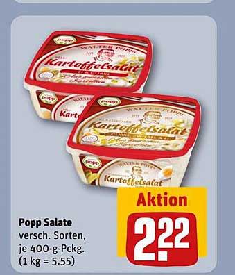 Popp Salate - verschiedenen Sorten, je 400-g-Packung