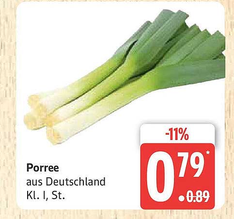 Porree aus Deutschland, Kl. I, St. - 11% Rabatt!
