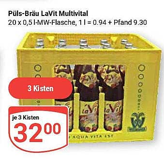 Püls-Bräu LaVit Multivial – 20 x 0,5 l MW-Flasche