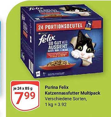 Purina Felix Katzennassfutter Multipack