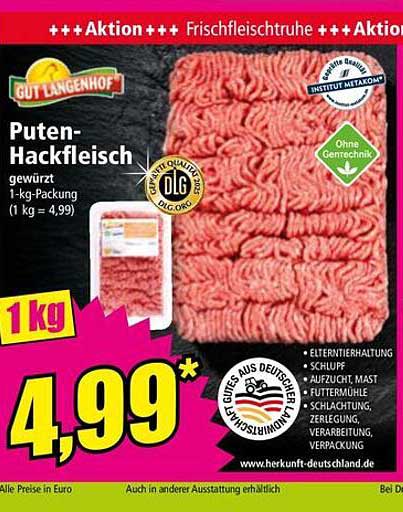 Puten-Hackfleisch gewürzt 1-kg-Packung