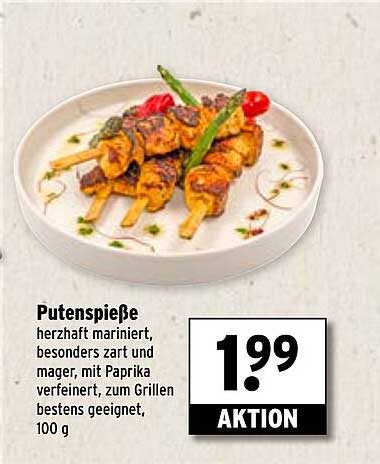 Putenspieße - herzhaft mariniert und perfekt zum Grillen