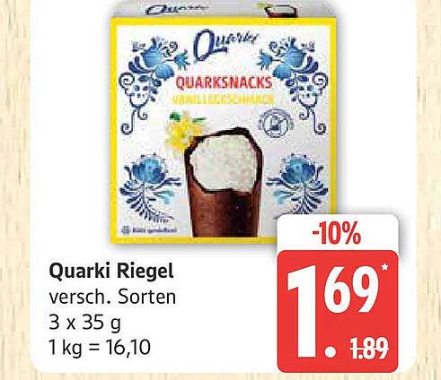 Quarki Riegel – Leckere Quark Snacks in verschiedenen Sorten