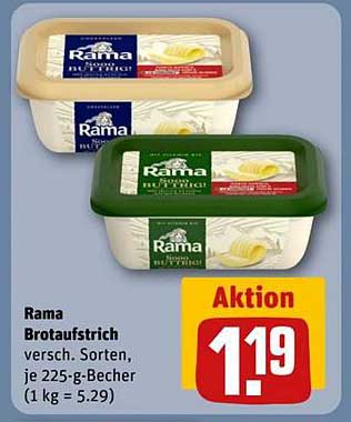 Rama Brotaufstrich verschiedene Sorten 225 g Becher