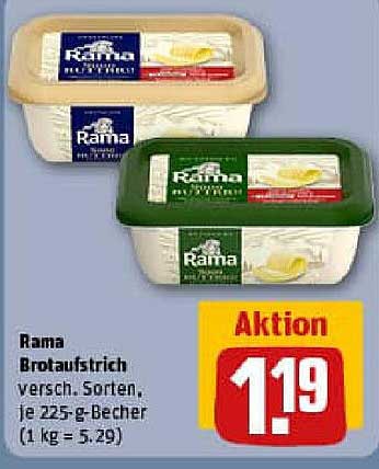 Rama Brotaufstrich - Verschiedene Sorten, je 225-g-Becher