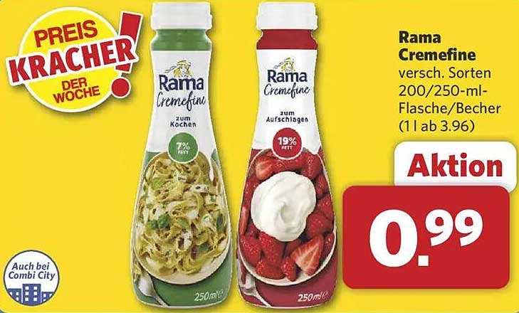 Rama Cremefine – Aktion für vielseitige Verwendung