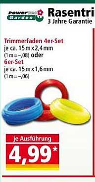 Rasentrimmer Faden 4er-Set – Perfekt für Ihren Garten