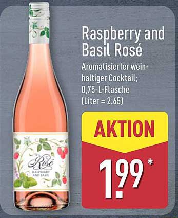 Raspberry and Basil Rosé